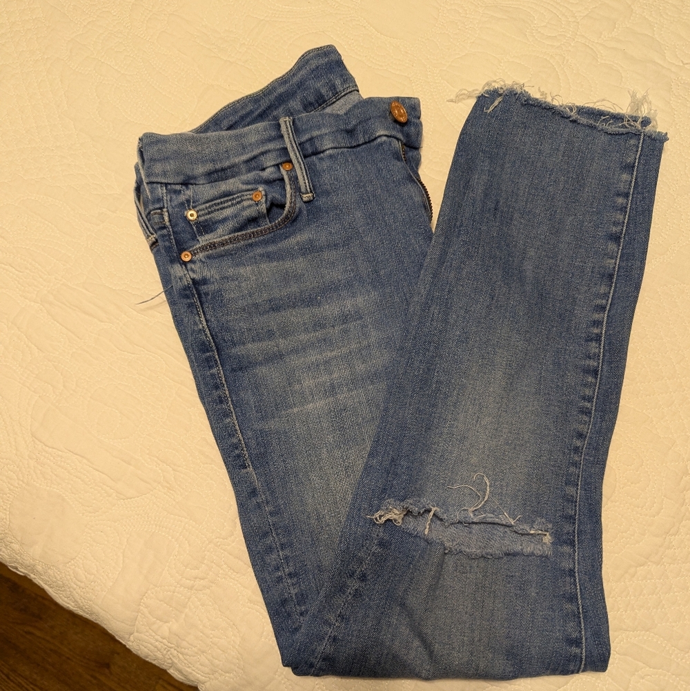 MOTHER Looker Crop Make Me